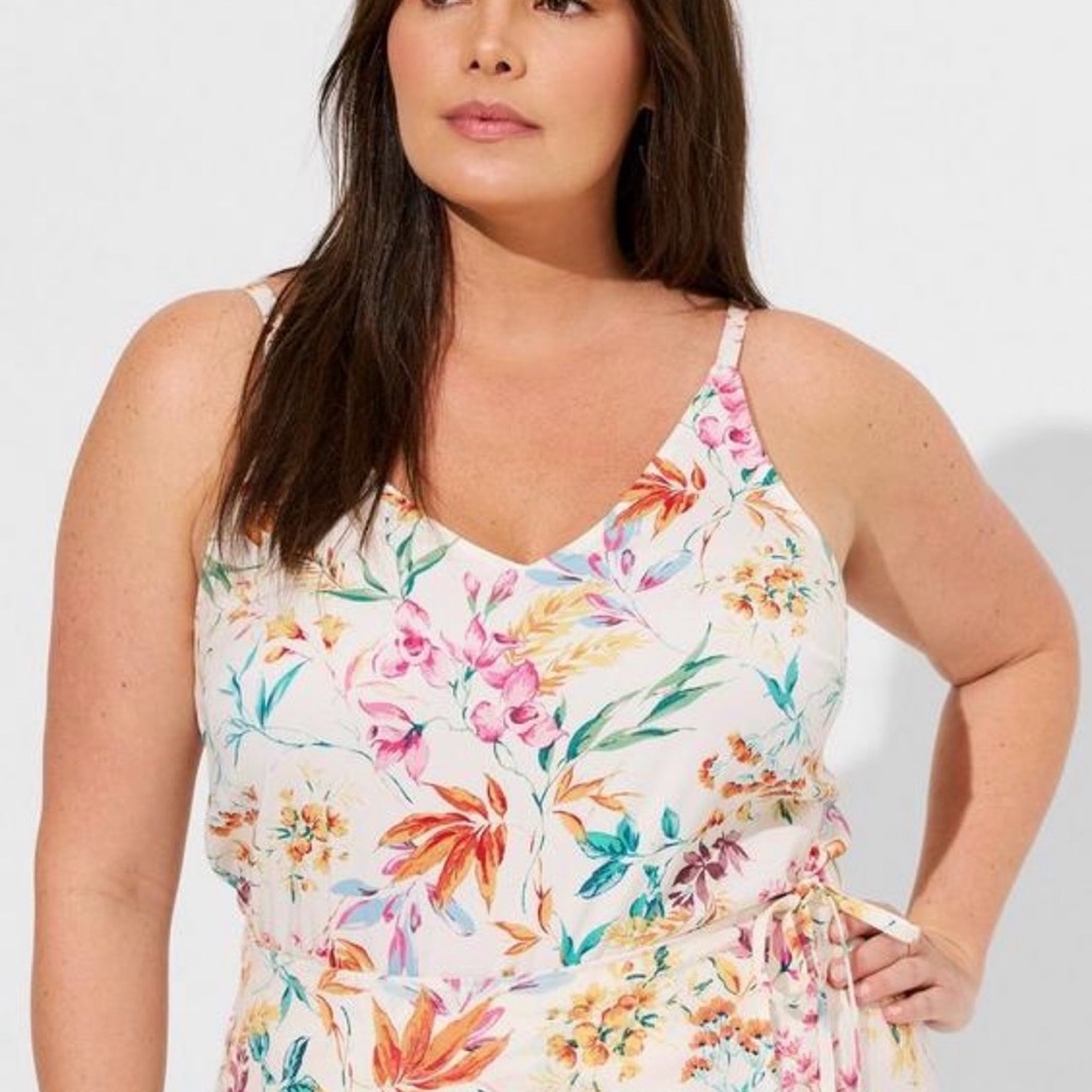Torrid Floral Stretch Camisole Top - Multicolor